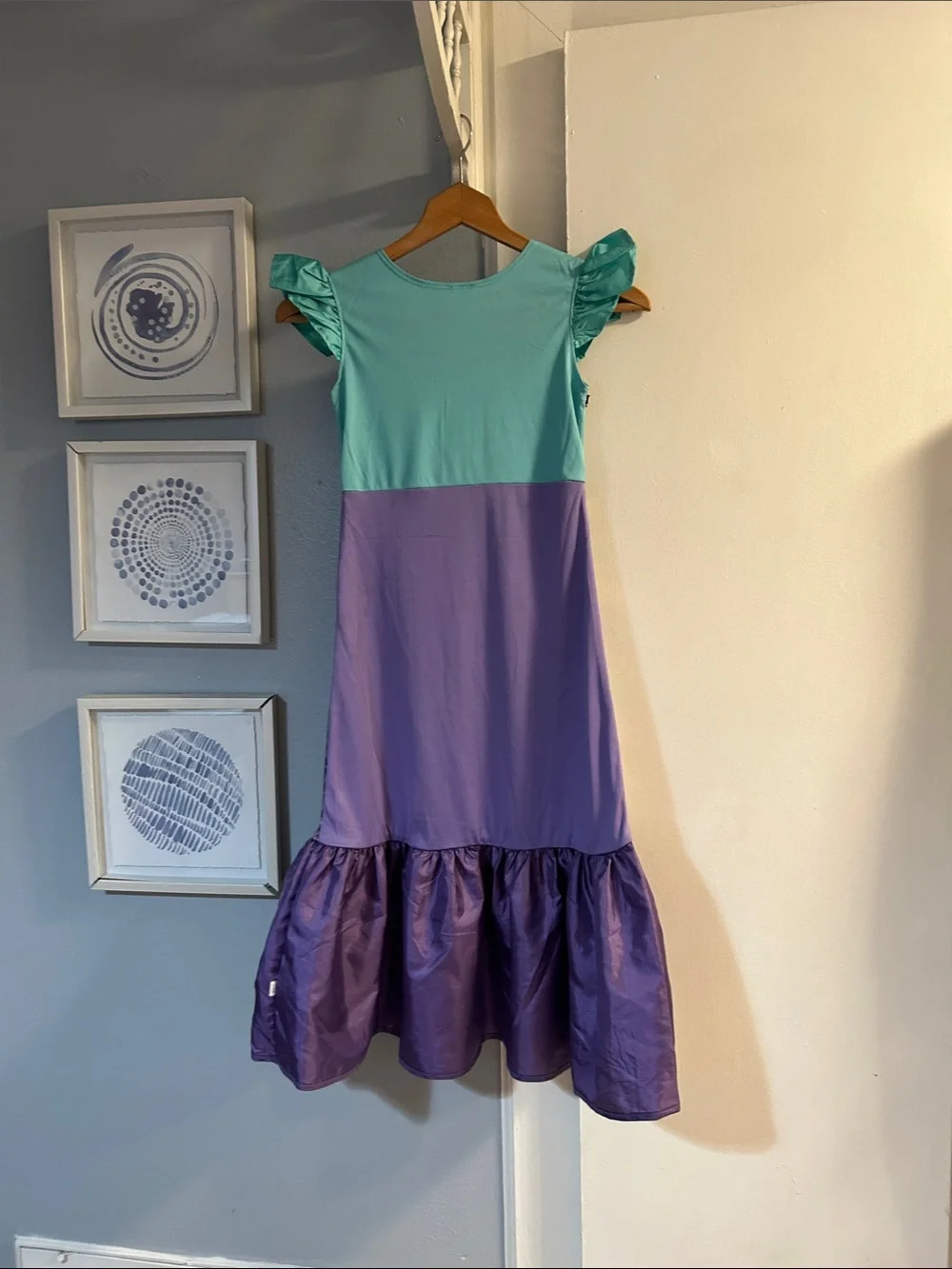 Little Adventures Sparkle Mermaid Princess Dress Up Costume Size XL 7-9 Years